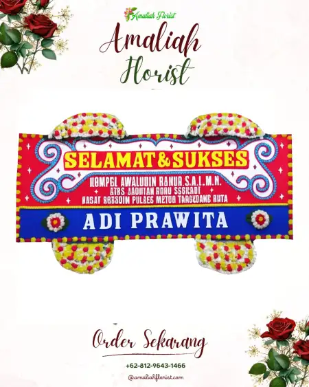 Papan Bunga Ucapan Selamat Wedoro
